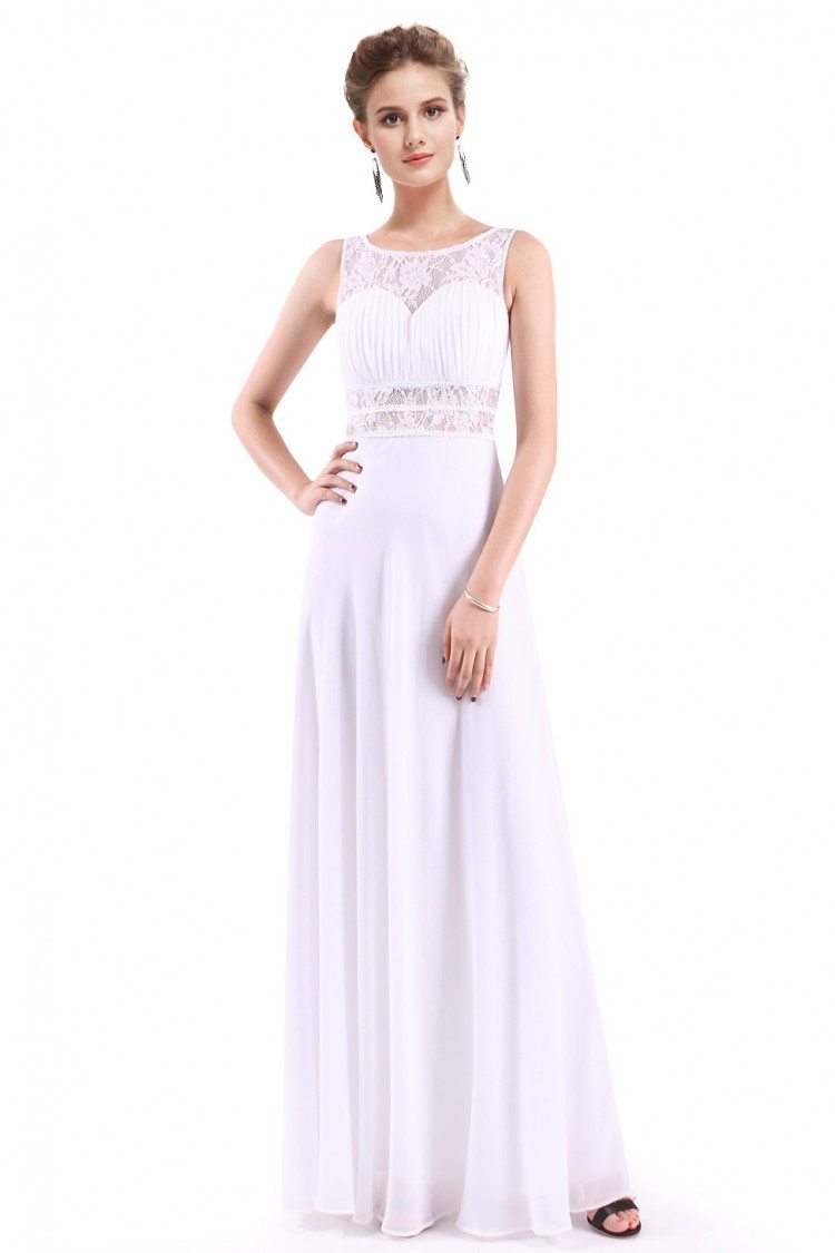 white party wear gown for women