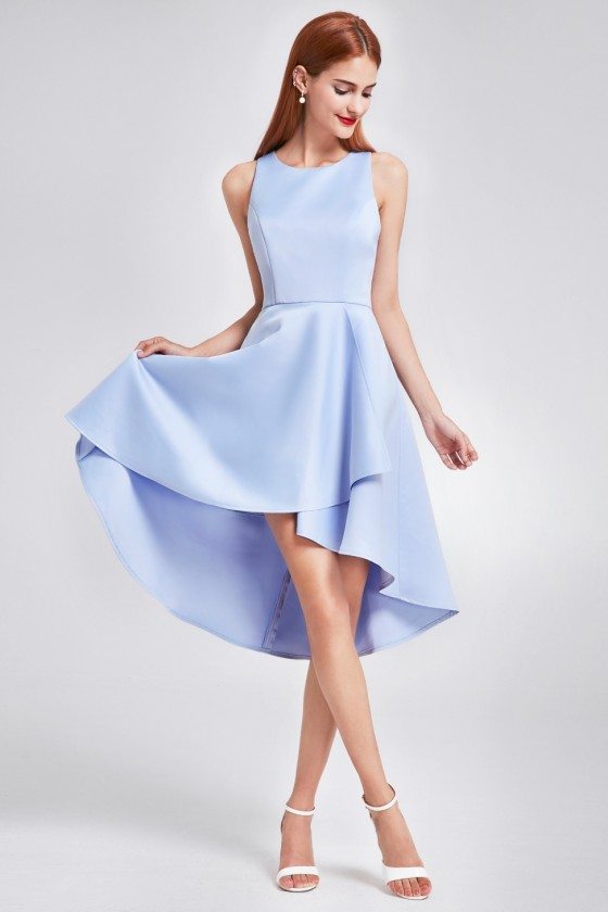Blue Sleeveless High Low Cocktail Party Dress - $59 #EP05892BL ...