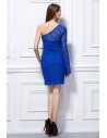 Lace One Long Sleeve Bodycon Short Dress - DK289