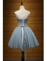 Simpel Strapless Short Homecoming Dress With Beaded Waist - AKE18176