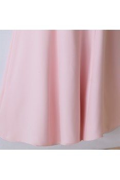 Sheath Long Pink Mermaid Party Dress With Flowers - MYX18010