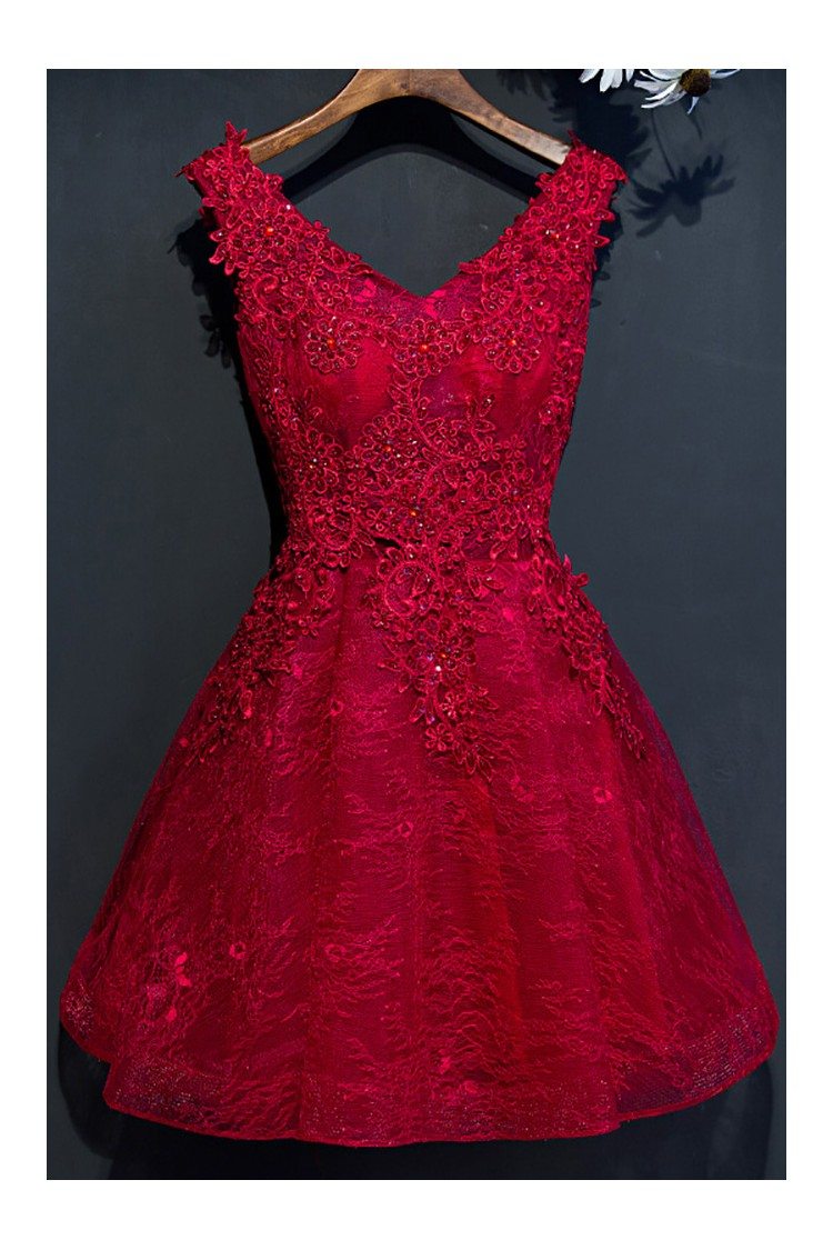 Short A Line Reception Party Dress Sleeveless - $118 #MYX18088 ...