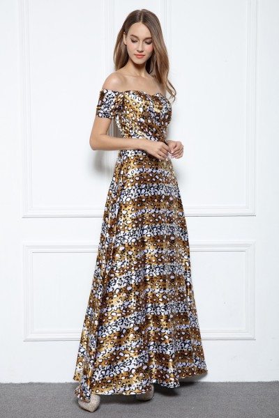 leopard print occasion dress