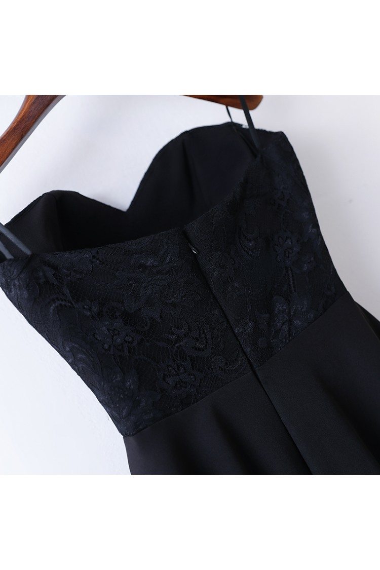 Classy Cape Sleeve Lace High Waist Long Formal Dress Black - $108.9 # ...