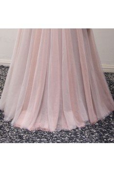 Modest Long Pink Semi Formal Dress With Sleeves For Gilrs 2018 - AKE18060