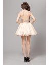 Sequin Lace And Tulle Short Prom Dress - DK103