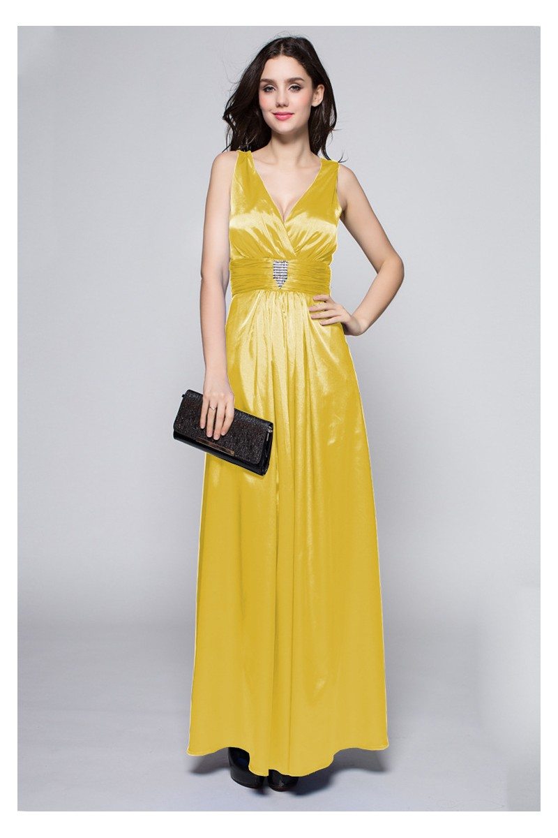 satin gown for party