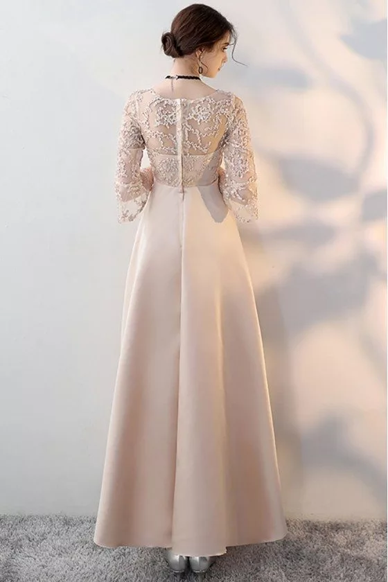 chinese dress ladies RetroKid Cream/ Pink Halston Smocked Dress - 3/4 Sleeve