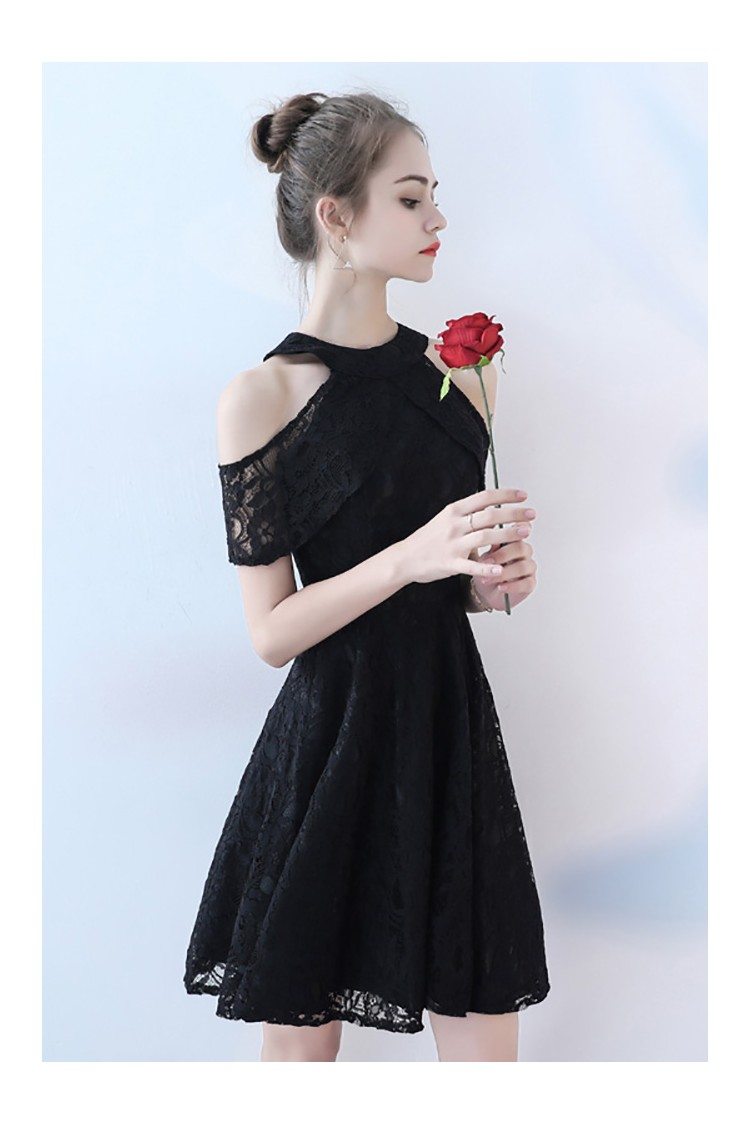 Little Black lace Short Homecoming Dress Aline - $75.9 #BLS86062 ...
