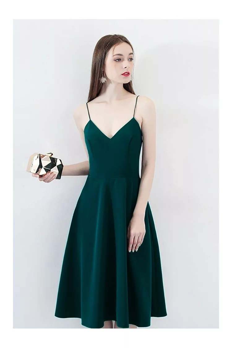 dark green homecoming dress