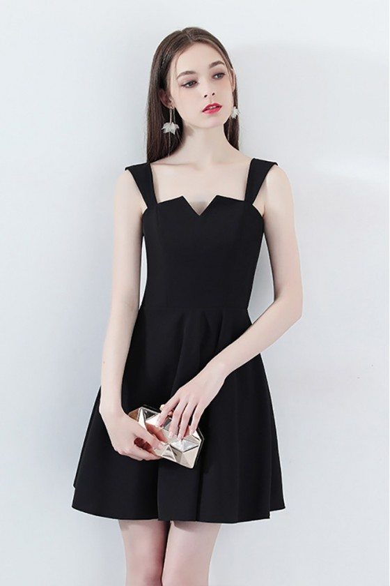 Little Black Homecoming Party Dress Aline with Straps - $68.2 #HTX86119 ...