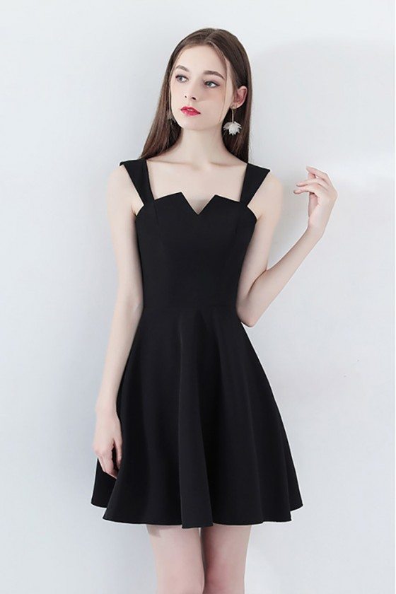 Little Black Homecoming Party Dress Aline with Straps - $68.2 #HTX86119 ...