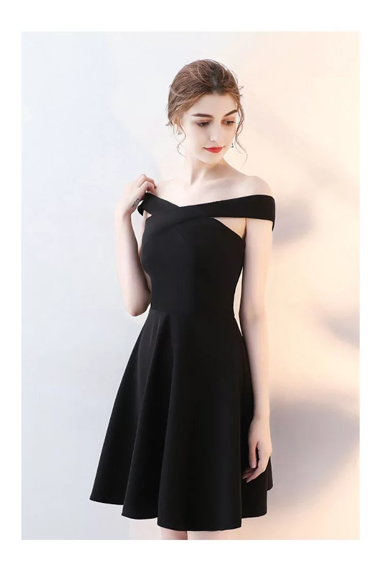 Black Short Halter Homecoming Party Dress Aline - $64.98 #HTX86018 ...