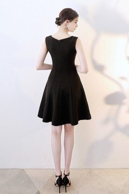 Little Black Aline Homecoming Wrap Dress Sleeveless - $64.9 #HTX86103 ...
