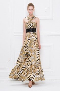Leopard Print Long Special Occasion Dress