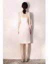 Chic White Bodycon Short Party Dress Fitted With Slit - HTX97078